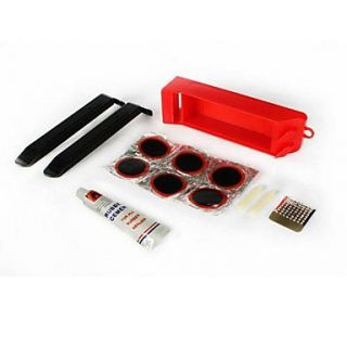 Cycling Red Plastic Outdoor Bicycle Repair Tool Set
