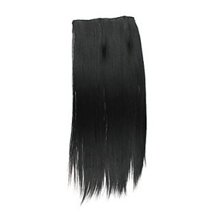Black Staight Synthetic Clip In Hair Extension