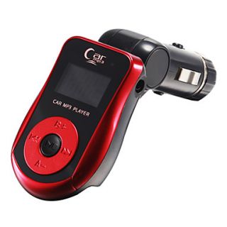 LCD Screen Red Button Car  Player Fm Transmitter