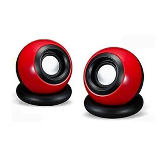 Music M 8 High Quality Stereo USB 2.0Multimedia Speaker (Red)