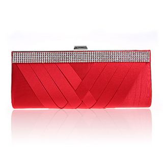 BPRX New WomenS Simple Temperament Diamond Handbag (Red)