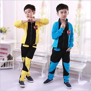 Boys Fashion Stand Collar Long Sleeve Sweater Sets