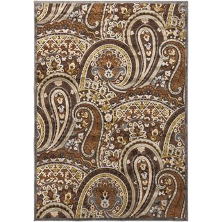 Axel Floral Paisley Brown Rug (52 X 76)