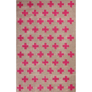 Nuloom Hand tufted Sergio Wool Fuschia Rug (5 X 8)