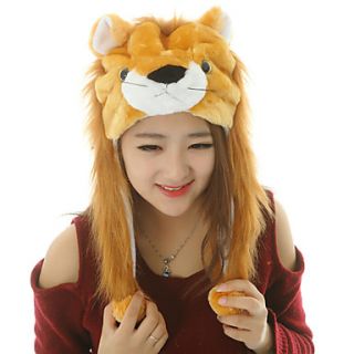 Unisex Lovely Lion King Warm Fuzzy Kigurumi Aminal Beanie