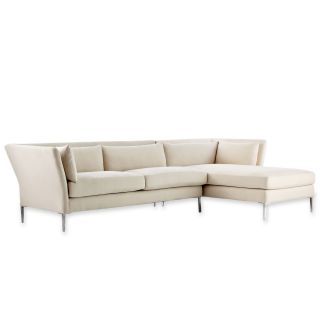 CONRAN Design by Lulworth Sectional   Right Arm Facing Chaise, Stone Neutral