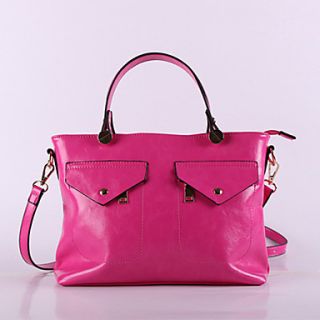 HONGQIU Womens Fashion Casual Tote Bag(Fuchsia)