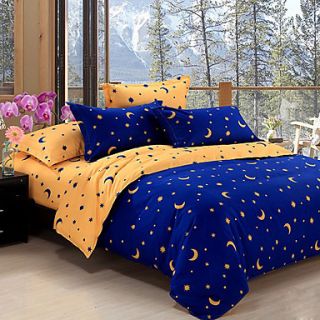 Mainstream Aloe Cotton Stars And Moon Pattern Small 4 PCS Set Bedding