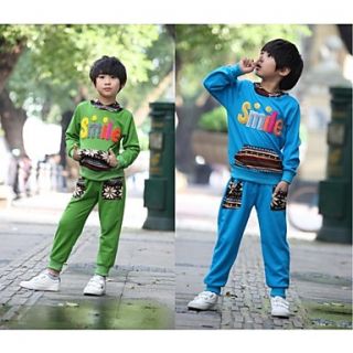 Boys Leisure Letter Hoodies Clothing Sets