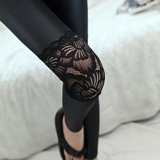 Womens Sexy Flower Lace Pattern Legging