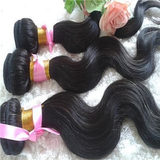 Well constructed Maylaysian Body Wave Weft 100% Virgin Remy Human Hair Extensions 12Inch 3Pcs