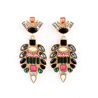 Kayshine Womens Elegant Colorful Bead Strands Earrings