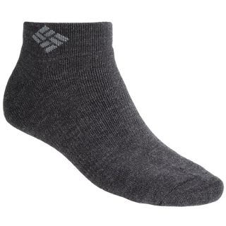 Columbia Sportswear Full Cushion Socks   2 Pack  Wool Blend  Ankle (For Men)   BLACK (10/13 )