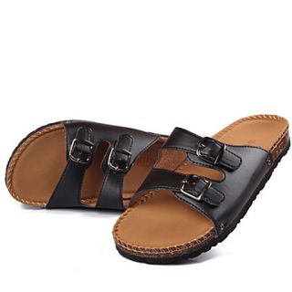 Trend Point Mens Fashion Fitted Sandal(Black)