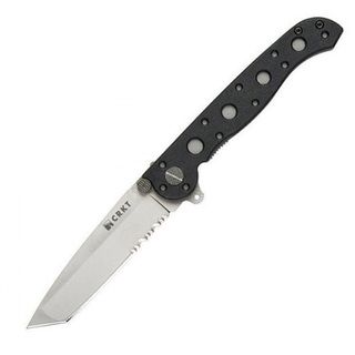 Crkt M16 10 ounce Edc Nylon Handle Autolawks Combo Edge Knife (BlackBlade materials 8Cr15MoV stainless steelHandle materials Glass filled nylonBlade length 3 inchesHandle length 4 inchesWeight 0.2 poundDimensions 4.8 inches high x 1.3 inches wide x 