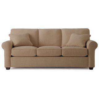 Possibilities Roll Arm 86 Sofa, Latte