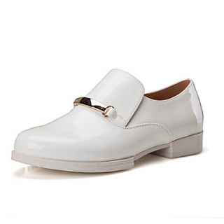 XNG 2014 New Casual Pointed Head Metal Flats Shoes (White)