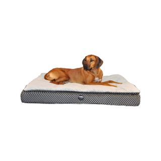 Feather Top Pet Bed, Black/Gray