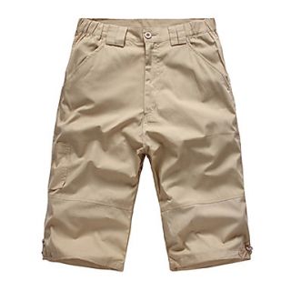 ARW Mens Fashion Bodycon Solid Color 100% Cotton Khaki Pants