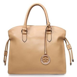 Womens OL Style Ladys Genuine Split Leather Shoulder handbag Linning Color on Random
