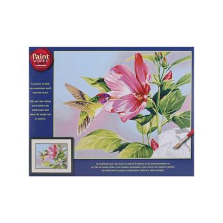 Paint By Number Kit 14x11  Hibiscus Hummingbird