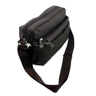 Womens Portable Dark Brown Crossbody Bag B004#