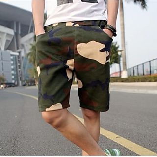 Mens Summer Casual Mid Length Camo Shorts(Acc Not Included)