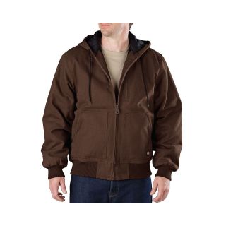 Dickies Heavy Duty Sanded Duck Hooded Jacket Big and Tall, Timber, Mens