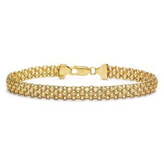 10K Gold Mesh Bracelet, Womens
