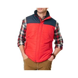 G.H. Bass Puffer Vest, Red, Mens