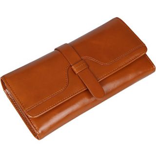 Womens First Layer Oily Leather Wallet