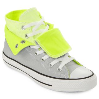 Converse Chuck Taylor Foldover Sneakers   Unisex Sizing, Yellow/Gray, Womens