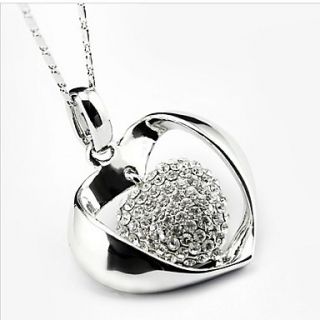 Ginasy Hearted Pattern Alloy Necklace