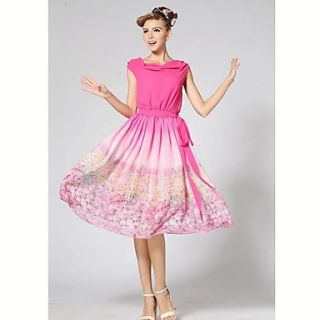 TS Floral Print Sleeveless Dress