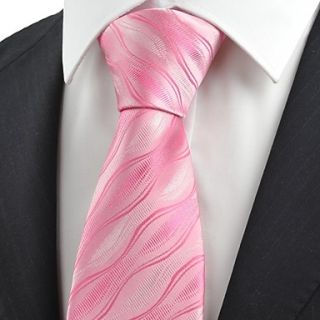 Tie New Pink Ripple Wave Unique Mens Tie Necktie Wedding Party Valentines Gift