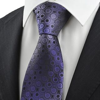 Tie New Purple Gradient Swirl Paisley Mens Tie Necktie Wedding Holiday Gift