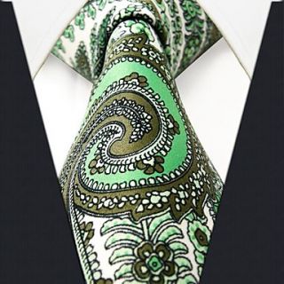 Mens Casual Multicolor Floral Print Silk Necktie