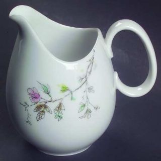Rosenthal   Continental Arbour Creamer, Fine China Dinnerware   Pink Flowers,Gre