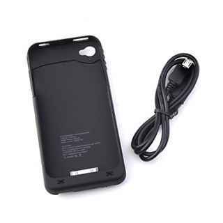 1900mAh External Rechargeable Battery Pack/Case for iPhone 4/4S