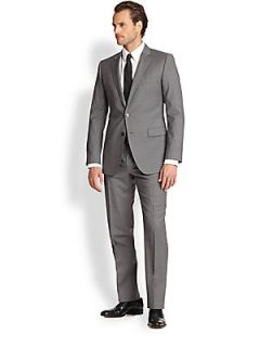Dolce & Gabbana Pinstripe Wool Suit   Grey