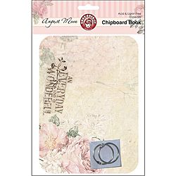 August Moon Chipboard Book (set Of 8 Sheets and 2 Ring)