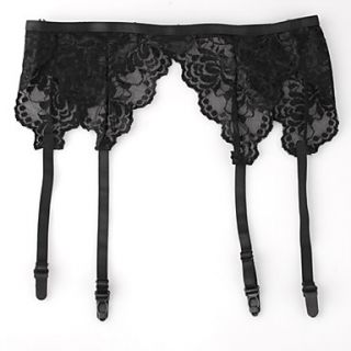 4 Straps Sexy Lace No Back Coverage Suspender Belts Party Garters