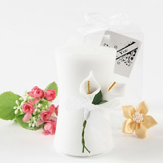Calla Lily Elegance Vase Shaped Candle Favors