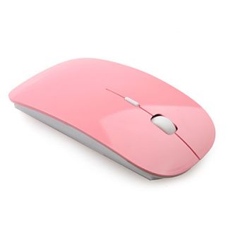 Ultra Slim USB 2.4GHz Wireless Mouse (Pink)