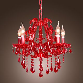 Candle Crystal Chandelier with 5 lights