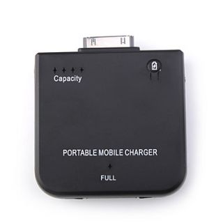 Portable Mobile Charger for iPhone iPod (Black)