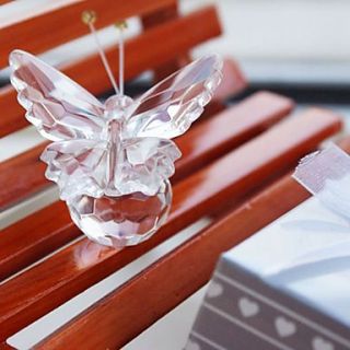 Clear Crystal Butterfly Wedding Favors