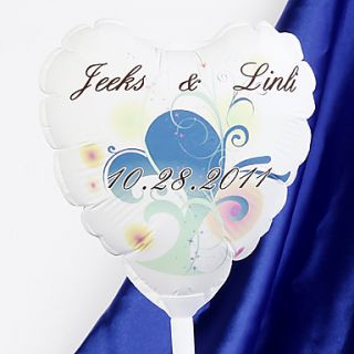 Personalized Heart shaped Wedding Balloon   Colorful World