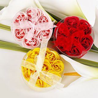 Rose Petal Soaps Wedding Favor – Set of 4 (More Colors)