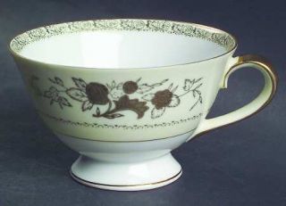 Harmony House China Gold Crest Footed Cup, Fine China Dinnerware   Gold Trim, Ri